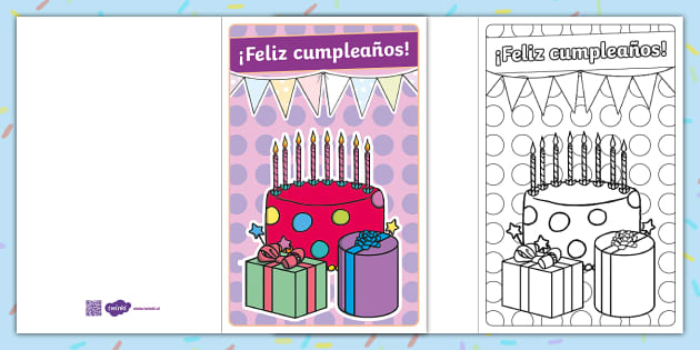 Tarjeta De Felicitación ¡feliz Cumpleaños Twinkl