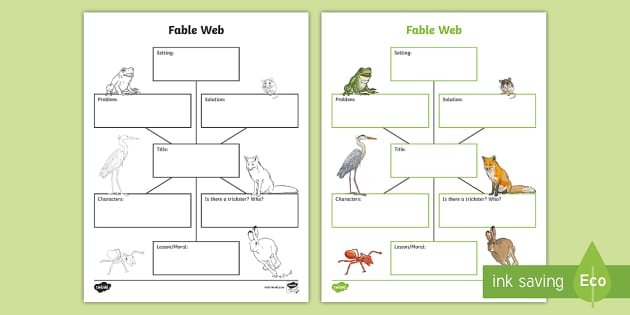 writing a fable checklist clipart