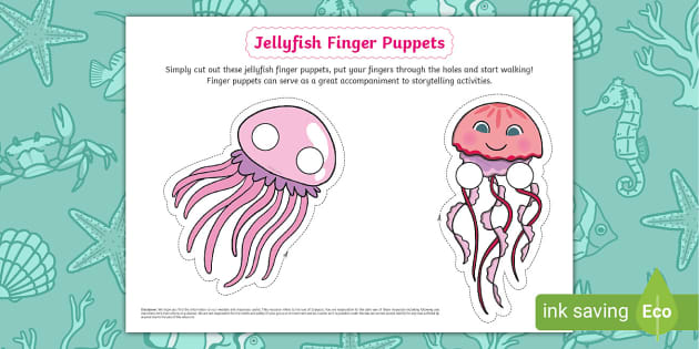 FREE! - Jellyfish Finger Puppets - Twinkl