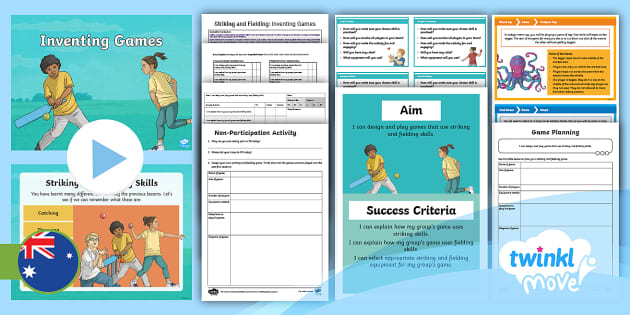 Move PE Striking and Fielding Lesson 6: Inventing Games
