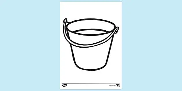 How to draw a water bucket 