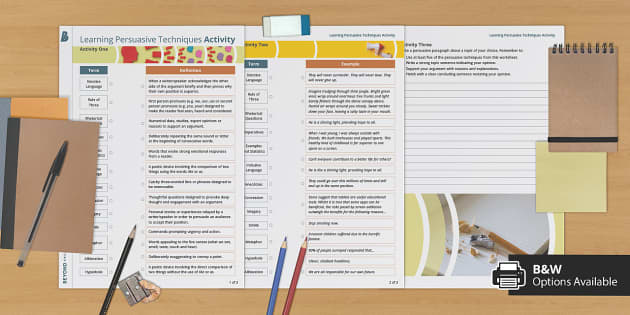 Learning Persuasive Techniques (teacher made) - Twinkl