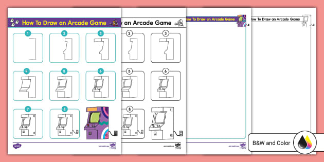 How To Draw an Arcade Game Activity (teacher made) - Twinkl