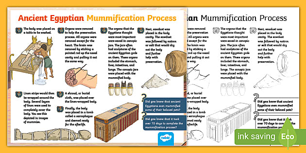 ancient egypt mummification process step by step