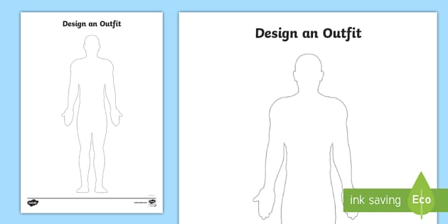 Design an Outfit - Costume Design Template (teacher made)