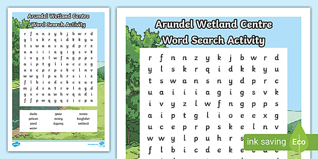 FREE! - Arundel Wetland Centre Word Search Activity - Resources