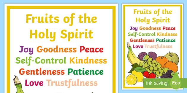 Fruits of the Holy Spirit Poster (teacher made)