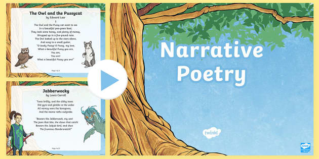 narrative poem examples for kids