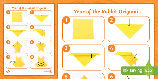 Year of the Rabbit Origami Activity | Twinkl (teacher made)