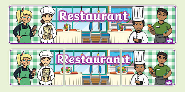 Restaurant Display Banner Lenseignant A Fait Twinkl