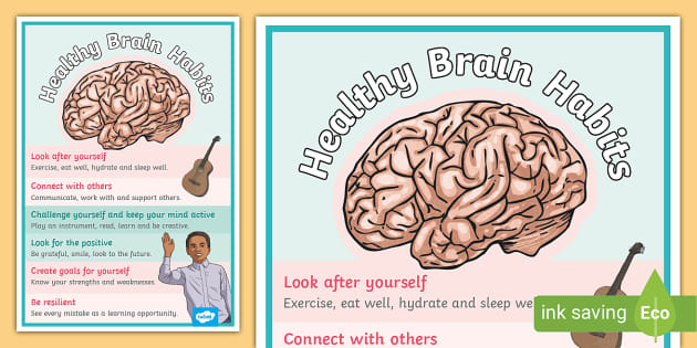 Healthy Brain Habits Poster | Displays | Twinkl Resources