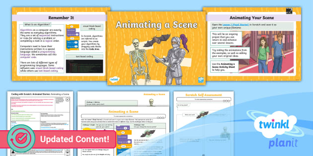 Y6 Coding with Scratch Animated Stories: Animating a Scene