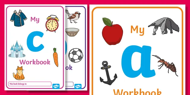 Learn Number Letters Shapes Animal & Sight Words Workbook with 8