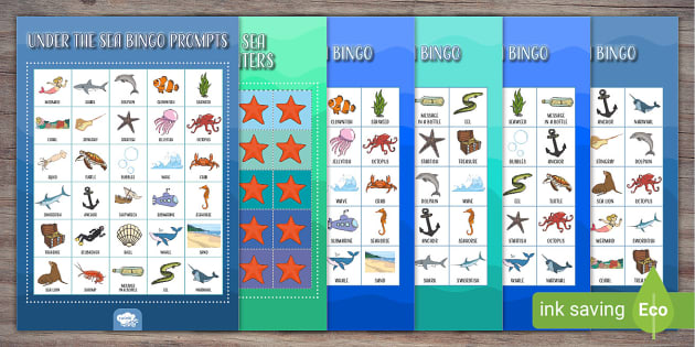 Under The Sea Bingo Twinkl Party teacher Made Twinkl