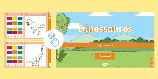 Múltiplos com Dinossauros – Jogo Interativo - Twinkl