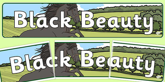 Black Beauty Display Banner (Teacher-Made) - Twinkl