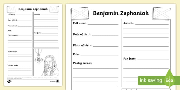 benjamin zephaniah famous poems
