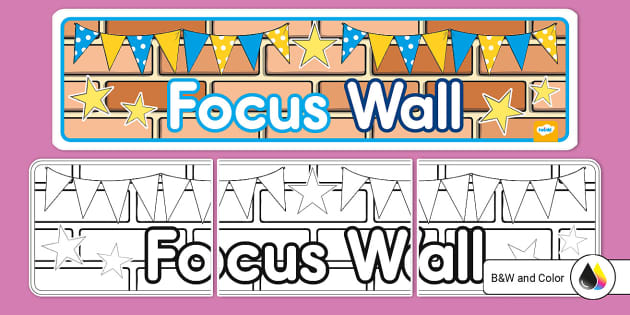 Focus Wall Banner Creat De Profesori Twinkl