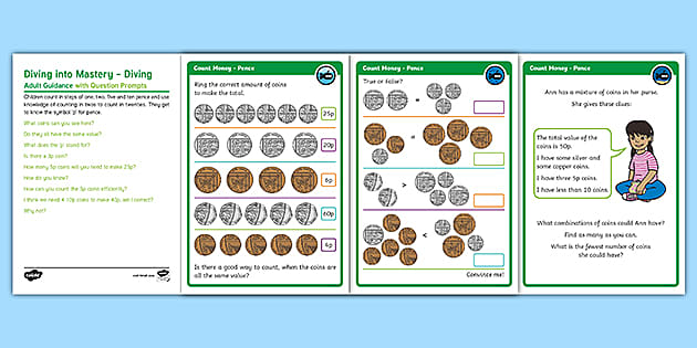 👉 White Rose Maths Compatible Year 2 Count Money - Pence