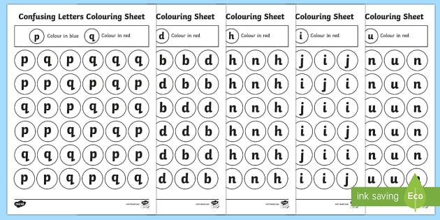 confusing-letters-colouring-worksheets-pack-teacher-made