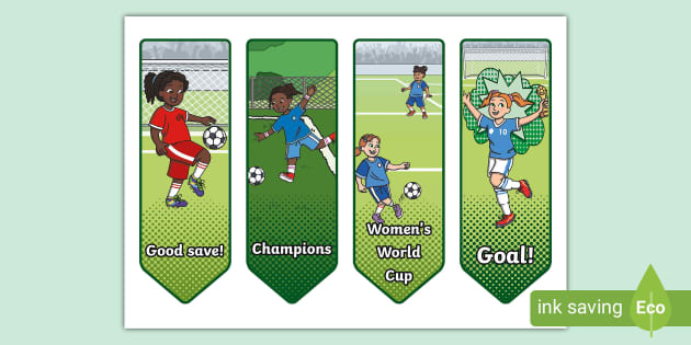 Women's World Cup Bookmarks (Teacher-Made) - Twinkl