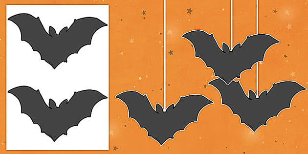 Decoración: Murciélagos colgantes - Halloween - Twinkl