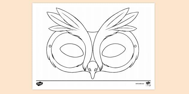 Birds Crafts - Print your Owl Eyes Template