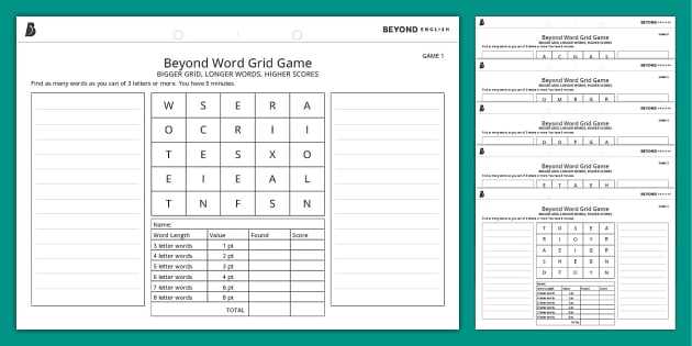 Set of 3 Games, Boggle, Checker and Bingo