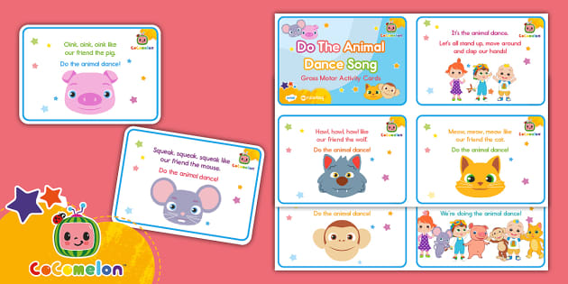FREE! - 👉 CoComelon: Do The Animal Dance Song Gross Motor Cards