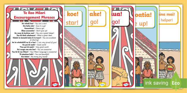 Encouragement Phrases Display Posters Te Reo M ori Encouragement Phrases Display Posters Te Reo M ori