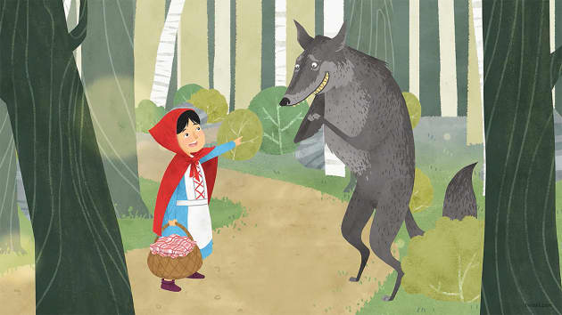 Little Red Riding Hood Animation Story - Twinkl