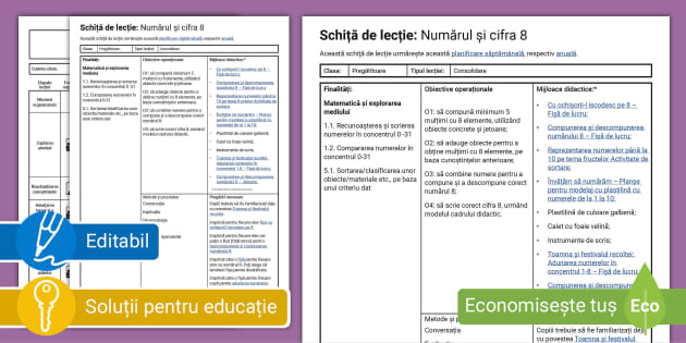 cifra 8 clasa pregatitoare