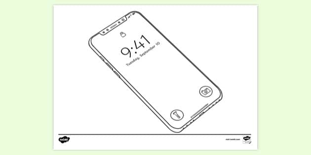 FREE! - iPhone 11 Colouring Page | Colouring | Colouring Sheets