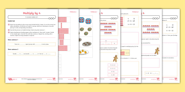 my homework lesson 4 multiply by 4