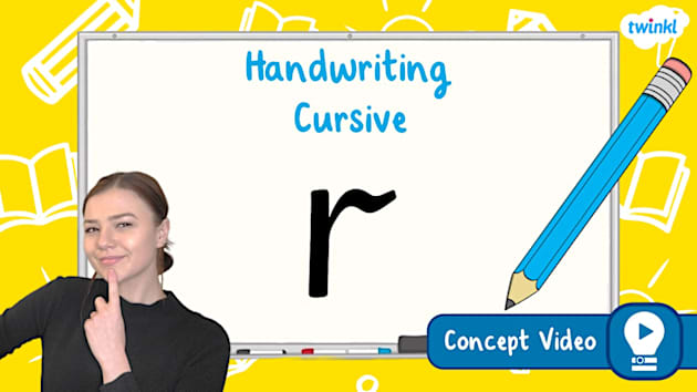 The Letter R Cursive Handwriting Concept Video Twinkl The Letter R Cursive Handwriting Concept Video Twinkl