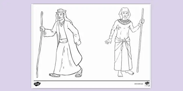 Free Joseph And Pharaoh Colouring Page Colouring Sheets