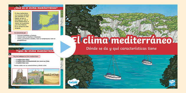 Presentación El Clima Mediterráneo En España Twinkl