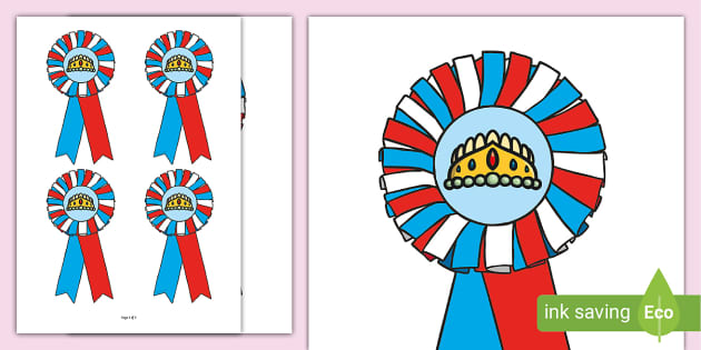 Jubilee Rosette (teacher made) - Twinkl