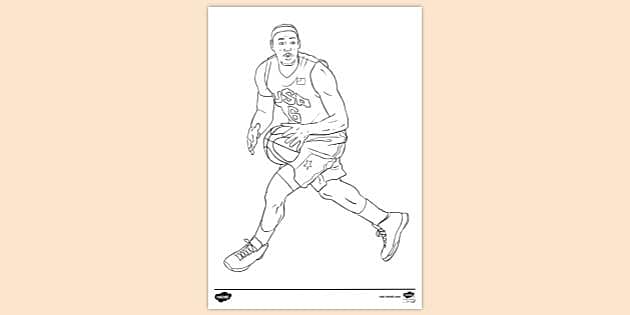 lebron coloring pages