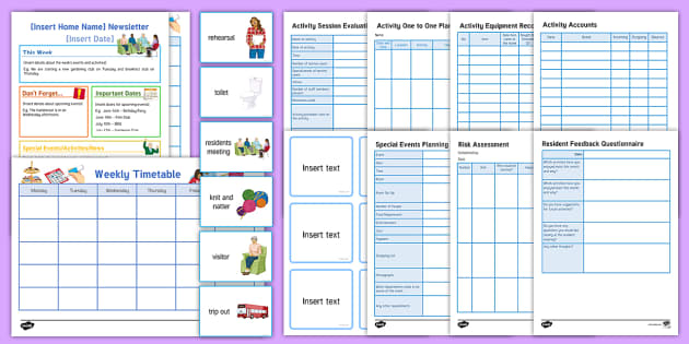 Elderly Care Planning Activity Pack teacher Made 