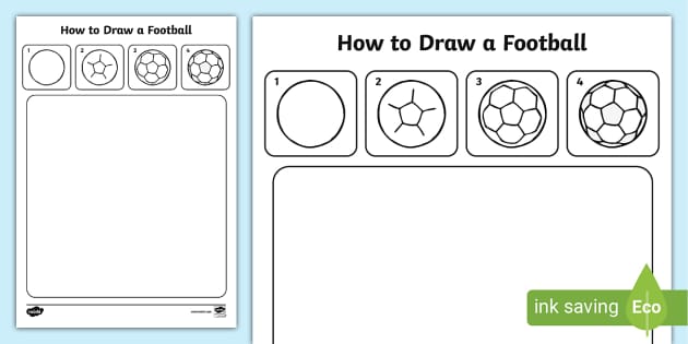 How To Draw A Football Twinkl Art And Drawing KS1