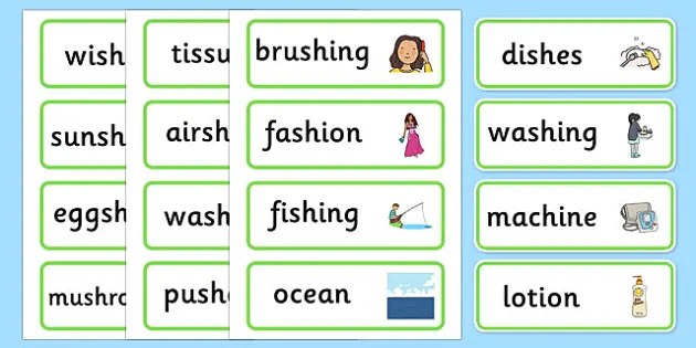 Medial Sh Word Cards Send English Resource Twinkl