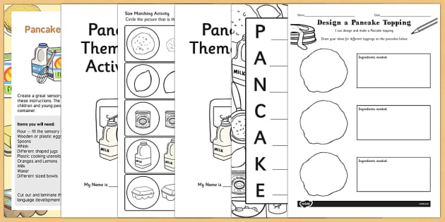pancake day activities printable