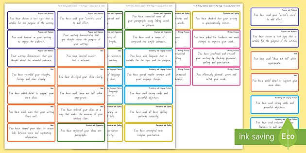 New Zealand Literacy Years 7-8: Marking Feedback Stickers - Level 3 Writing