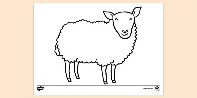 Superb Sheep Coloring Pages for Kids and Adults