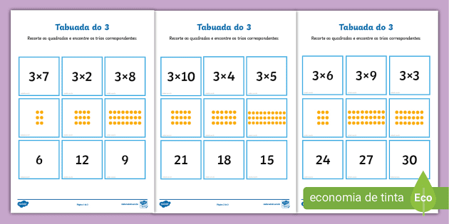 Atividades de Tabuada