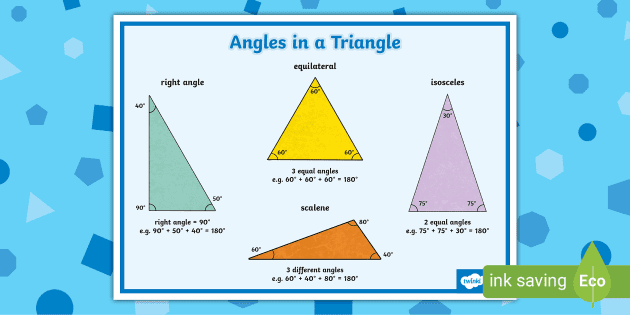 👉 Angles in a Triangle Display Poster (Teacher-Made)