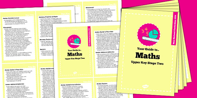 2014 National Curriculum Cards UKS2 Maths (teacher made)