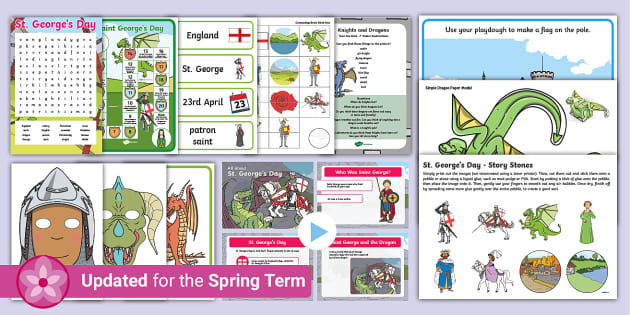 St. George's Day Childminder Resource Pack (teacher made)