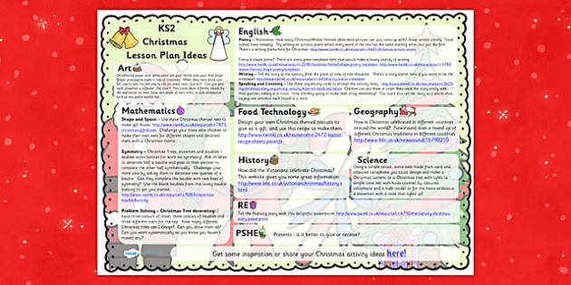 Christmas Lesson Plan PDF KS2 Resources teacher Made 